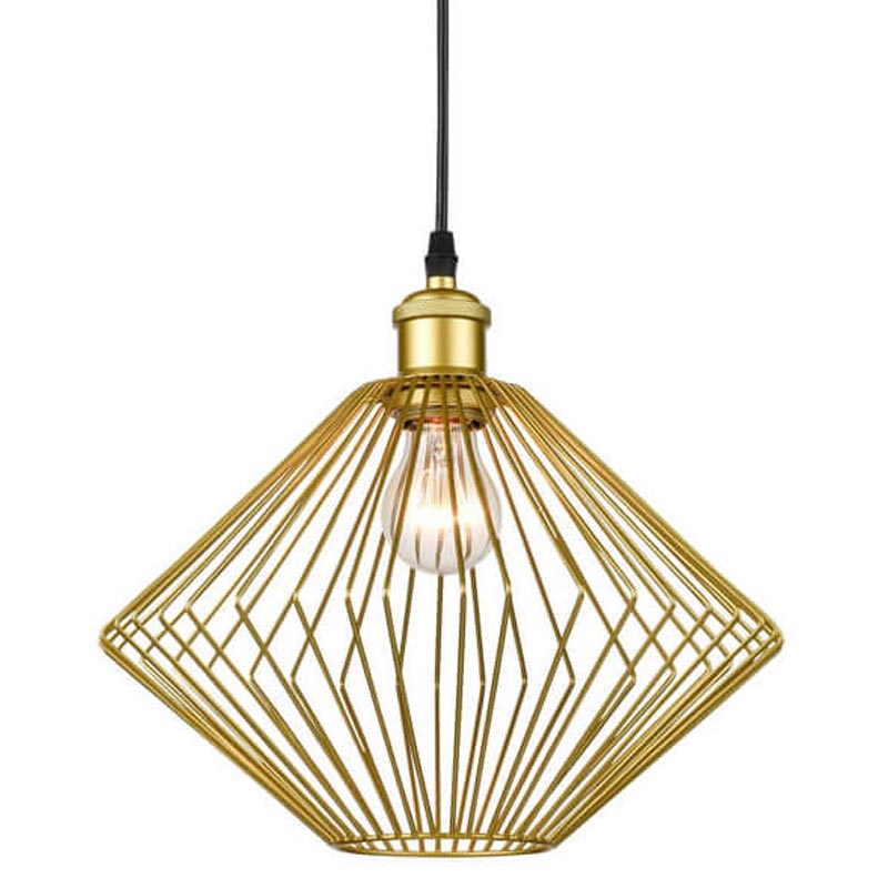 Подвесной светильник Loft Wire Cage gold Золотой Черный Подвесной светильник Loft Wire Cage gold Золотой Черный в Орле | Loft Concept