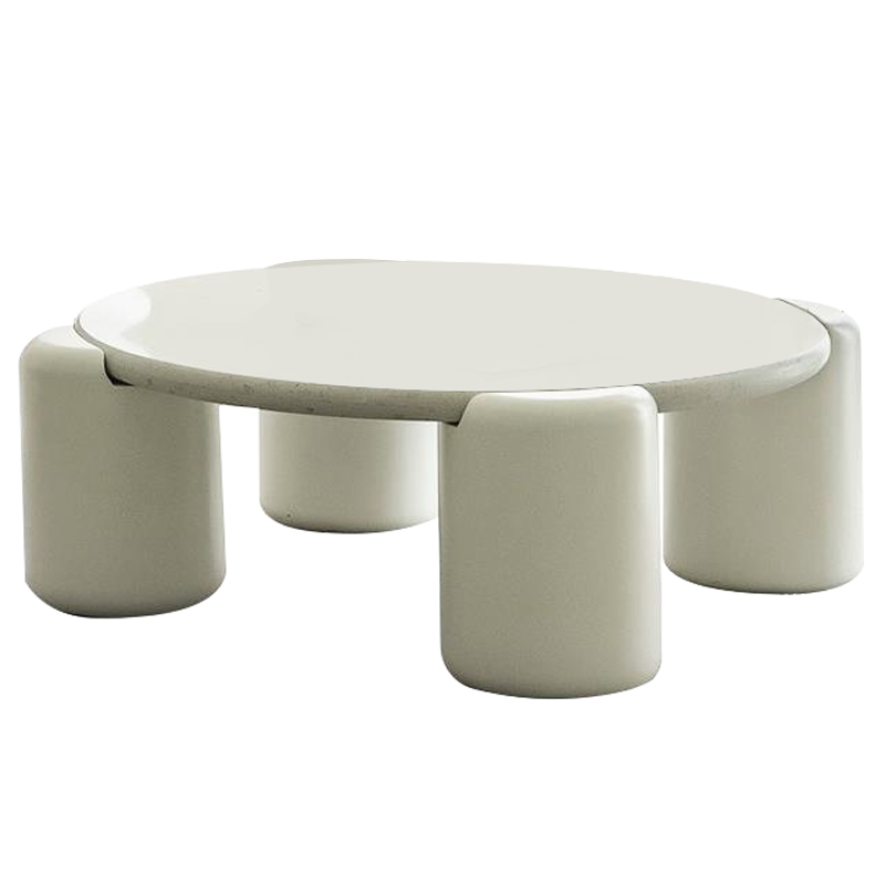 Кофейный стол Dean Coffee Table Бежево-серый Молочный Кофейный стол Dean Coffee Table Бежево-серый Молочный в Орле | Loft Concept
