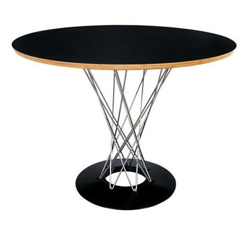 Стол Noguchi Cyclone Белый Черный Стол Noguchi Cyclone Белый Черный в Орле | Loft Concept