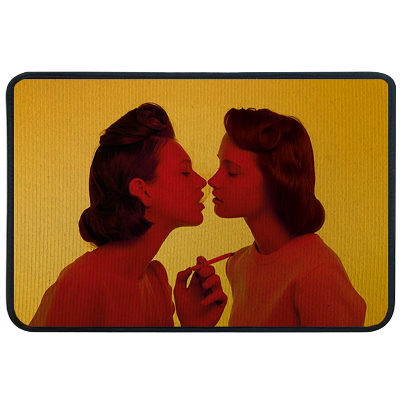 Ковер для прихожей и ванной Seletti Smoking Girl Желтый Красный Ковер для прихожей и ванной Seletti Smoking Girl Желтый Красный в Орле | Loft Concept