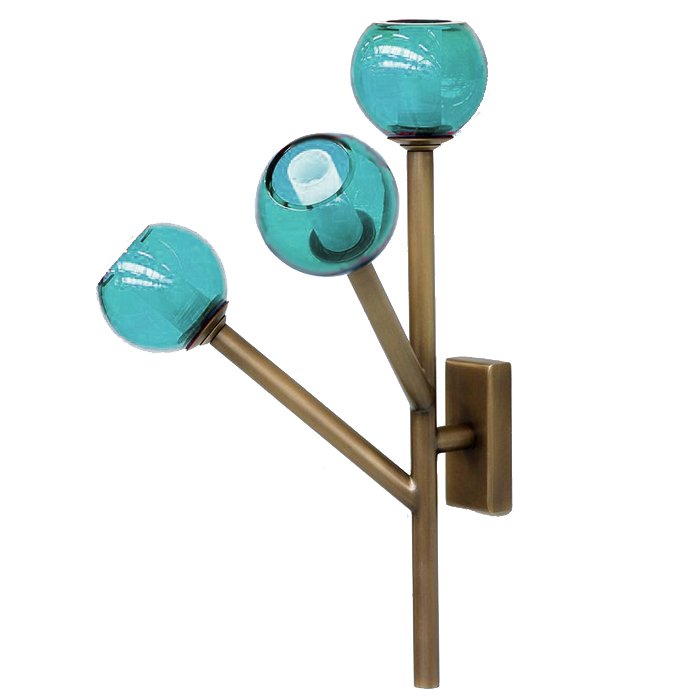 Бра Last Night Wall Lamp Turquoise Латунь Бирюзовый Бра Last Night Wall Lamp Turquoise Латунь Бирюзовый в Орле | Loft Concept