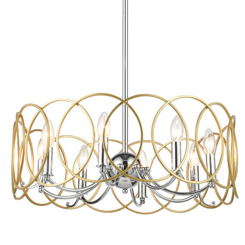 Люстра Jasira Chandelier Хром Золотой Люстра Jasira Chandelier Хром Золотой в Орле | Loft Concept