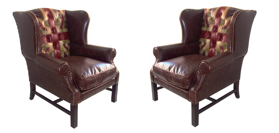 Кресло Leather Аrmchair Union Jack Кресло Leather Аrmchair Union Jack - Loft-Concept в Орле