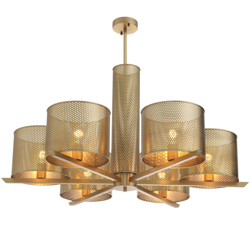 Люстра Eichholtz Chandelier Morrison Brass Латунь Люстра Eichholtz Chandelier Morrison Brass Латунь в Орле | Loft Concept
