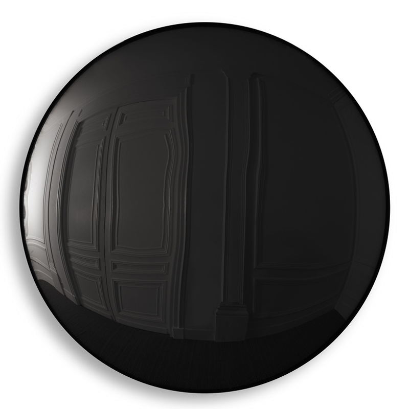 Настенный декор Eichholtz Mirror Pacifica Black Глянцевый черный Черный Настенный декор Eichholtz Mirror Pacifica Black Глянцевый черный Черный в Орле | Loft Concept