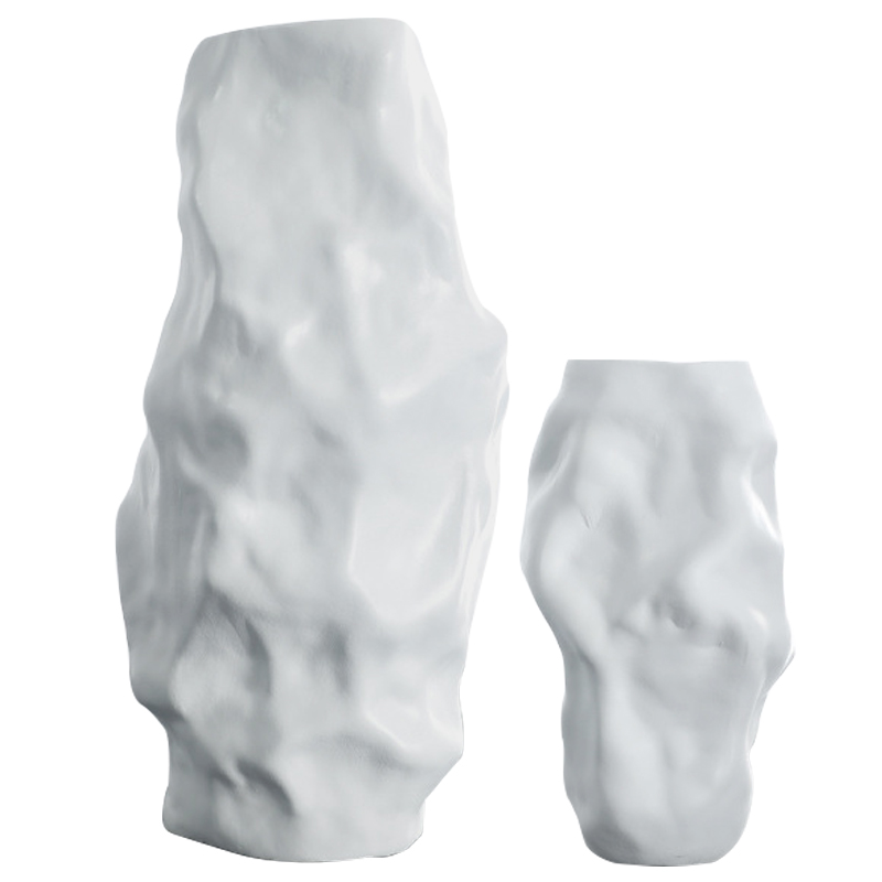 Ваза Crumpled White Vase Белый Ваза Crumpled White Vase Белый в Орле | Loft Concept