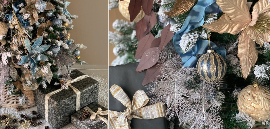 Дизайнерская Ель Голубой и Бежевый Декор Blue and Beige Decor Дизайнерская Ель Голубой и Бежевый Декор Blue and Beige Decor - Loft-Concept в Орле
