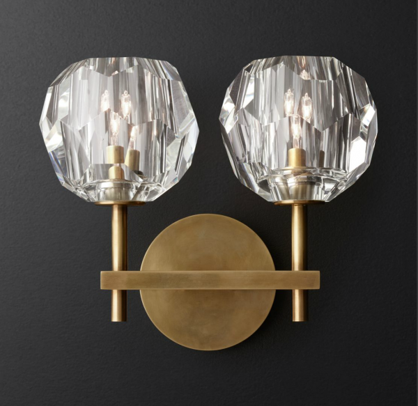 Бра Бра RH Boule de Cristal Double Sconce Brass Латунь Бра Бра RH Boule de Cristal Double Sconce Brass Латунь в Орле | Loft Concept