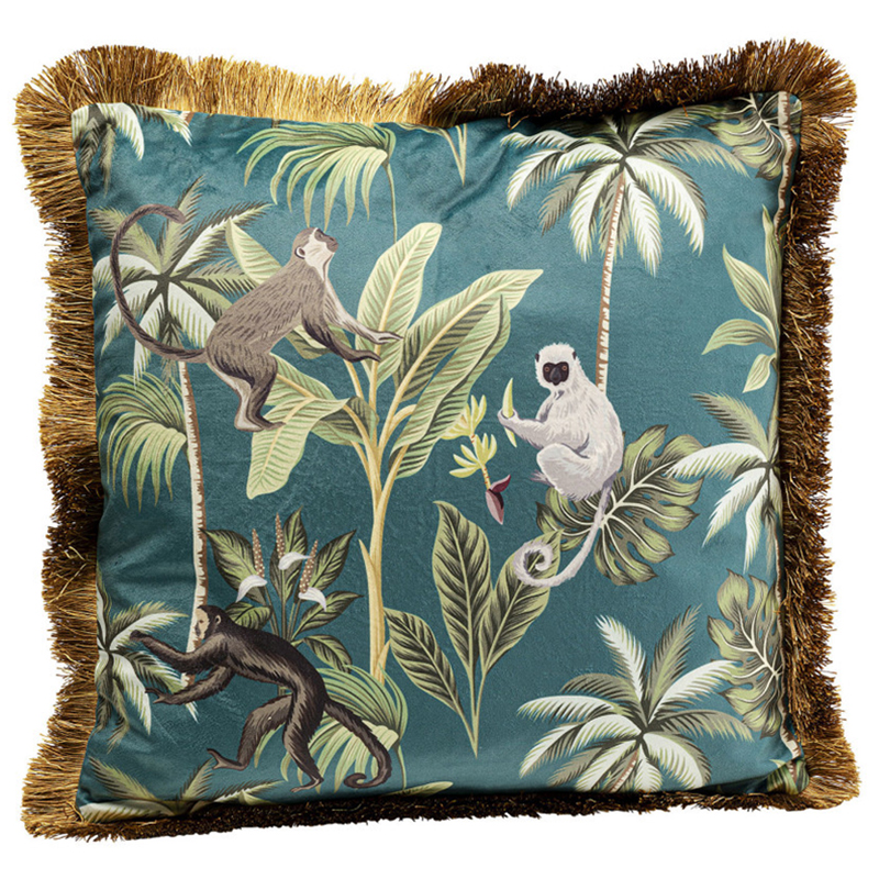 Подушка Jungle Monkeys Мульти Подушка Jungle Monkeys Мульти в Орле | Loft Concept