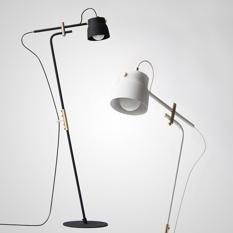 Торшер RAM PLASENCIA FLOR Lamp Белый Черный Торшер RAM PLASENCIA FLOR Lamp Белый Черный в Орле | Loft Concept