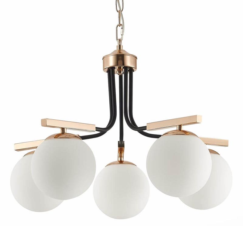 Люстра Bertilde Chandelier Золотой Белый в Орле | Loft Concept 