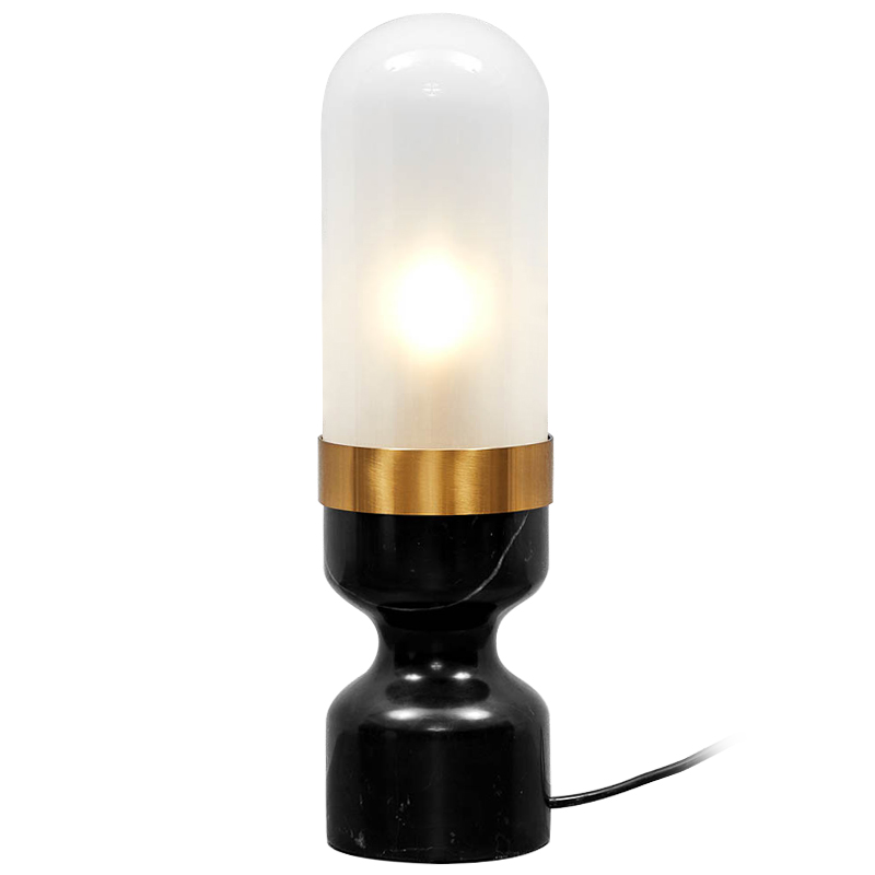 Настольная лампа Arun Lamp Черный Белый Золотой Настольная лампа Arun Lamp Черный Белый Золотой в Орле | Loft Concept