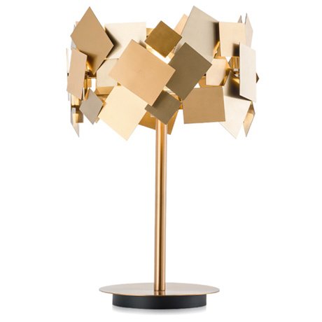 Настольная лампа Gold Plate Table Lamp Настольная лампа Gold Plate Table Lamp в Орле | Loft Concept