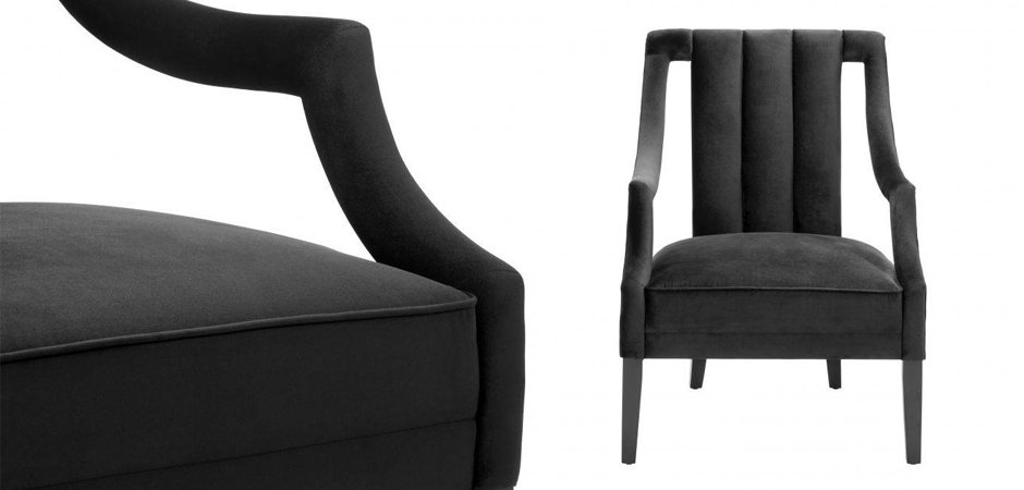 Кресло Eichholtz Chair Ermitage Black - фото №1