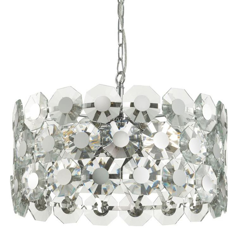 Люстра Crystal Octagons Chrome Хром Прозрачное Стекло Люстра Crystal Octagons Chrome Хром Прозрачное Стекло в Орле | Loft Concept