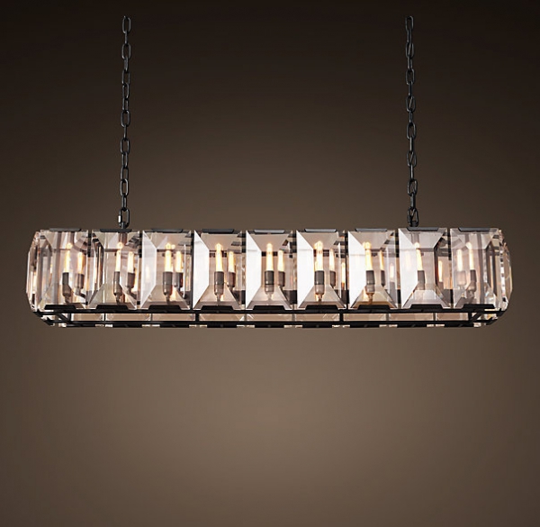 Люстра RH Harlow Crystal Square Chandelier 18 Черный Люстра RH Harlow Crystal Square Chandelier 18 Черный в Орле | Loft Concept