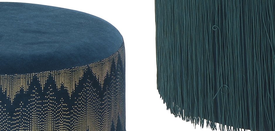 Пуф Fringe Blue Пуф Fringe Blue - Loft-Concept в Орле