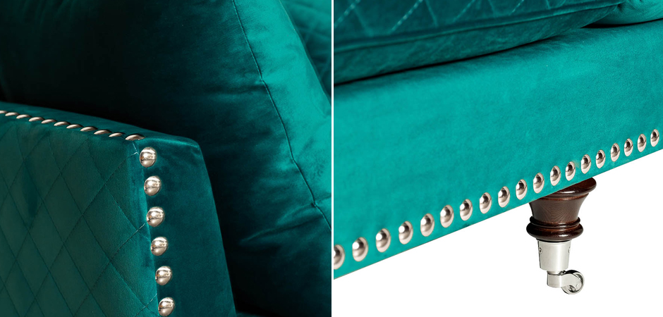 Диван Giorgio Sofa Turquoise Диван Giorgio Sofa Turquoise - Loft-Concept в Орле