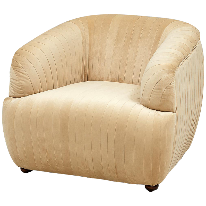Кресло песочного цвета велюр Lorelai Sand Armchair Песочный Кресло песочного цвета велюр Lorelai Sand Armchair Песочный в Орле | Loft Concept