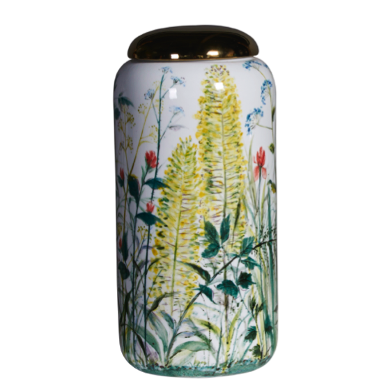 Ваза настольная Flower Yellow Белый Зеленый Ваза настольная Flower Yellow Белый Зеленый в Орле | Loft Concept