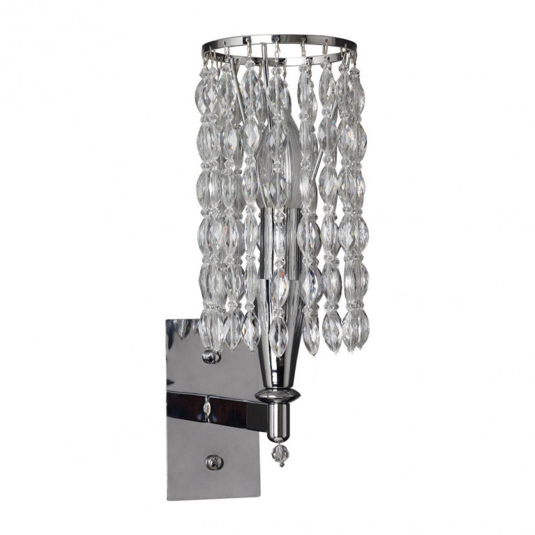 Бра Messina Crystal Wall Lamp Прозрачный Хром Бра Messina Crystal Wall Lamp Прозрачный Хром в Орле | Loft Concept