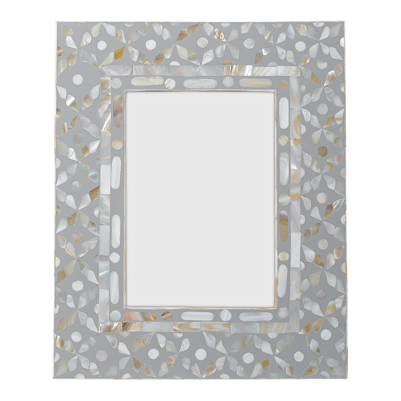 Рама для фото Bone Inlay Pearl Gray M Серый Перламутровый Рама для фото Bone Inlay Pearl Gray M Серый Перламутровый в Орле | Loft Concept
