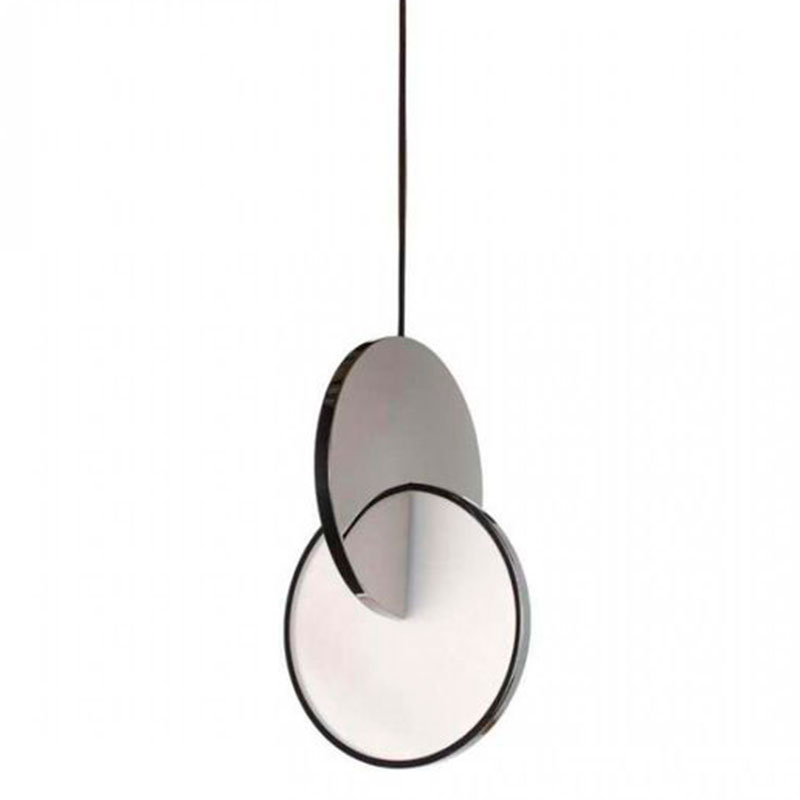Подвесной светильник Eclipse Pendant Light Сhrome Хром Белый Подвесной светильник Eclipse Pendant Light Сhrome Хром Белый в Орле | Loft Concept