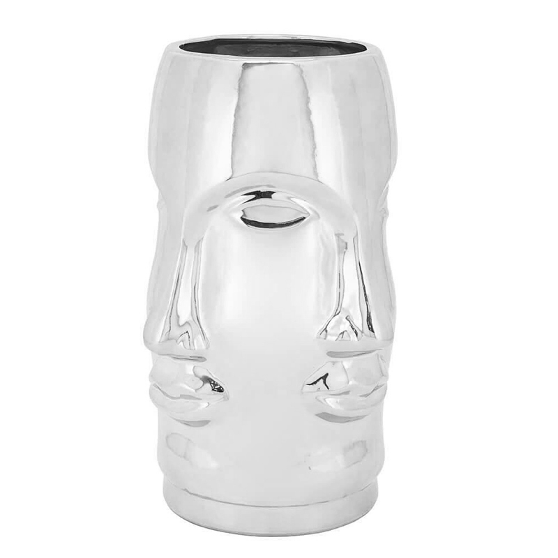 Ваза VASE MING FACE Silver Серебряный Ваза VASE MING FACE Silver Серебряный в Орле | Loft Concept