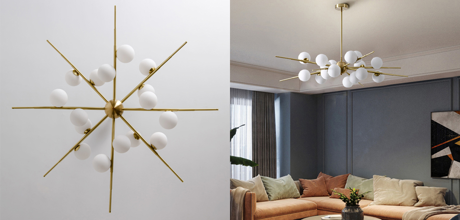 Люстра Cherry Bomb 16 balls Gold Люстра Cherry Bomb 16 balls Gold - Loft-Concept в Орле