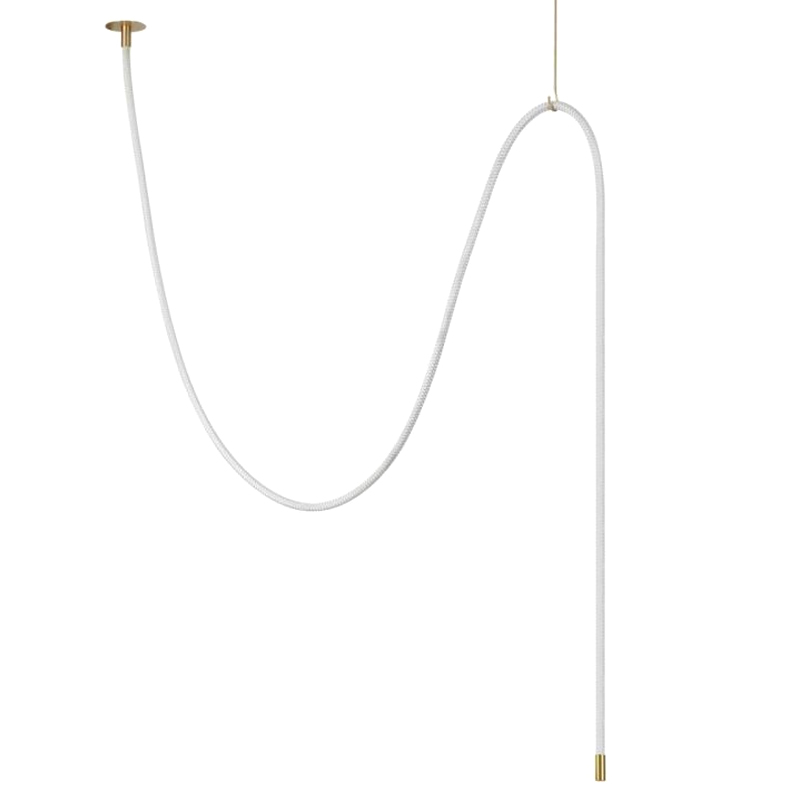 Подвесной Светильник LUKE LAMPCO TRACER LAMP 4м Белый Золотой Подвесной Светильник LUKE LAMPCO TRACER LAMP 4м Белый Золотой в Орле | Loft Concept
