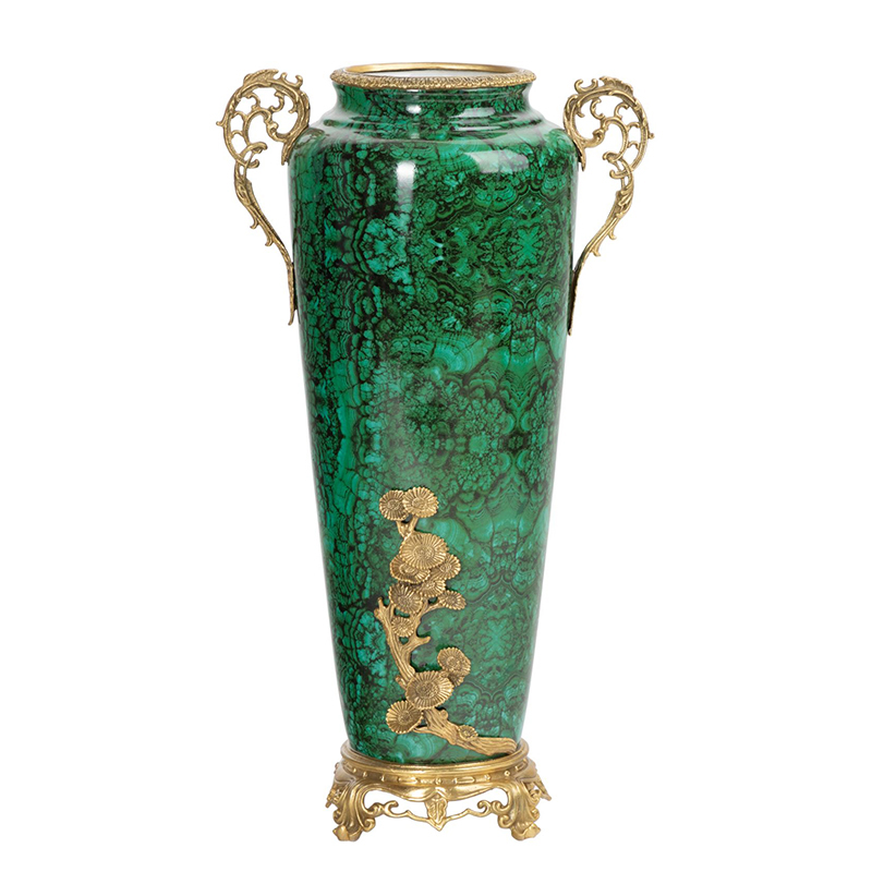 Ваза фарфоровая высокая малахит Malachite Малахит Ваза фарфоровая высокая малахит Malachite Малахит в Орле | Loft Concept
