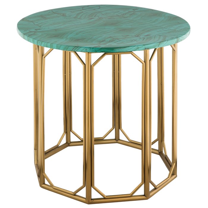 Malachite Modern Side Tables Малахит (зеленый) Золотой Malachite Modern Side Tables Малахит (зеленый) Золотой в Орле | Loft Concept
