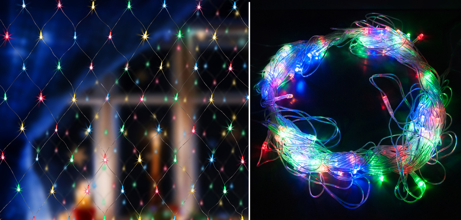 Гирлянда-Сетка Цветные светодиоды - Loft-Concept в Орле