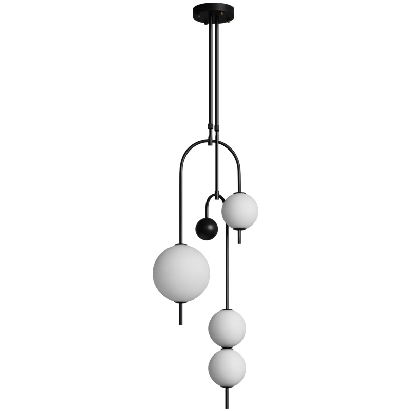Люстра Balance Beads Черный Белый Люстра Balance Beads Черный Белый в Орле | Loft Concept