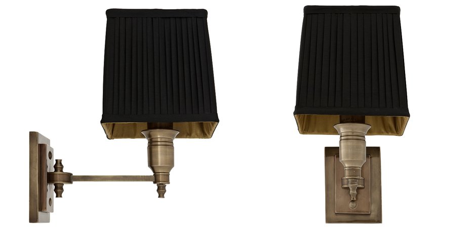 Бра Wall Lamp Lexington Single Brass+Black Бра Wall Lamp Lexington Single Brass+Black - Loft-Concept в Орле