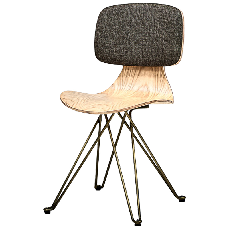 Стул Adela Loft Stool Древесина Бронза Серый Стул Adela Loft Stool Древесина Бронза Серый в Орле | Loft Concept