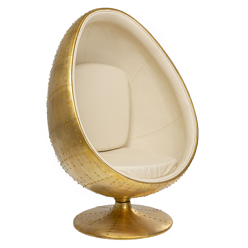 Кресло Copper Egg Медь Молочный Кресло Copper Egg Медь Молочный в Орле | Loft Concept
