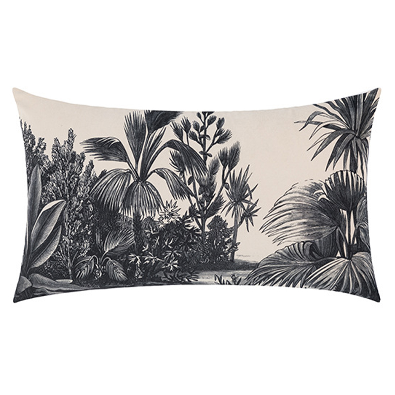 Декоративная подушка Rainforest Cushion Бежевый Черный Декоративная подушка Rainforest Cushion Бежевый Черный в Орле | Loft Concept