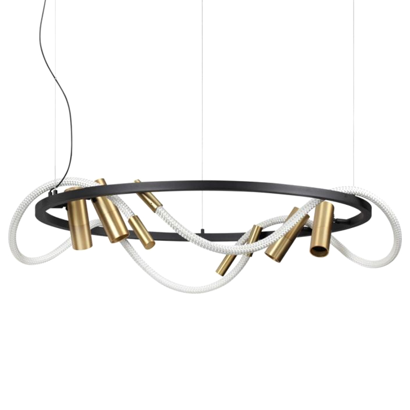 Люстра LUKE LAMPCO TRACER LAMP Черный Белый Золотой Люстра LUKE LAMPCO TRACER LAMP Черный Белый Золотой в Орле | Loft Concept