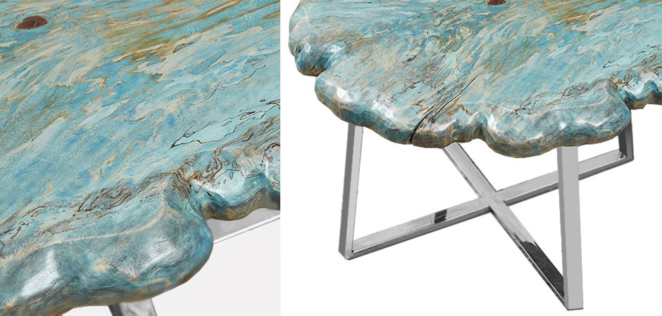 Приставной стол Melted Turquoise Приставной стол Melted Turquoise - Loft-Concept в Орле