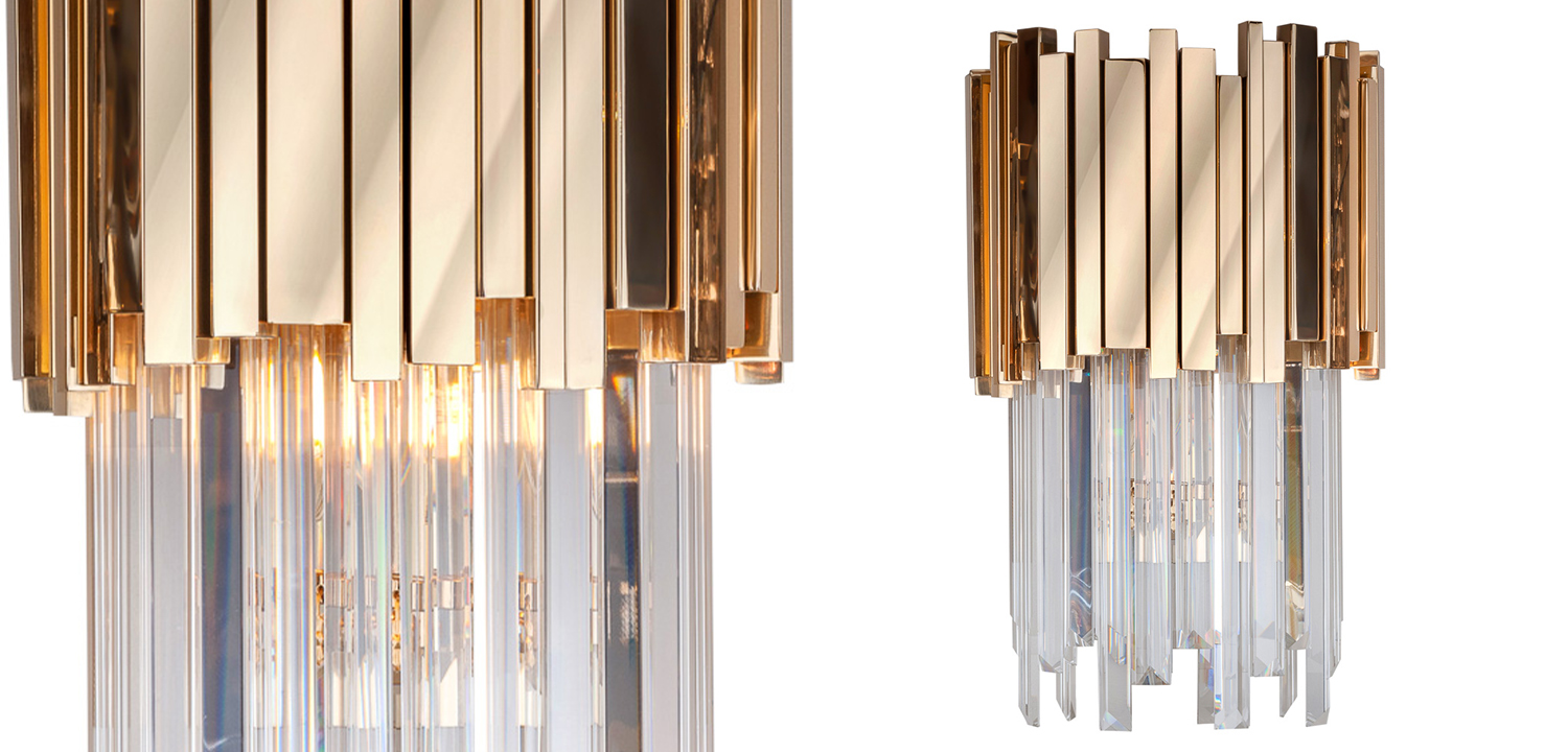 Бра Luxxu Modern Cascade Wall Lamp Gold 40 - фото