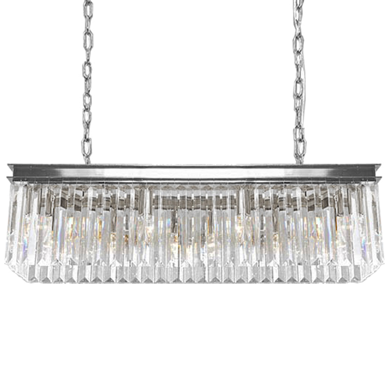 Люстра RH Odeon Chandelier Silver 90 Прозрачное Стекло Серебряный Люстра RH Odeon Chandelier Silver 90 Прозрачное Стекло Серебряный в Орле | Loft Concept