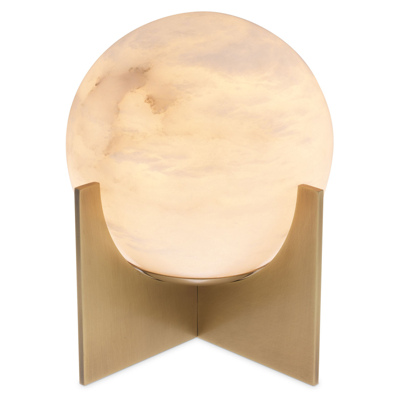 Настольная лампа Eichholtz Table Lamp Scorpios S Латунь Античная полированная Белый Настольная лампа Eichholtz Table Lamp Scorpios S Латунь Античная полированная Белый в Орле | Loft Concept