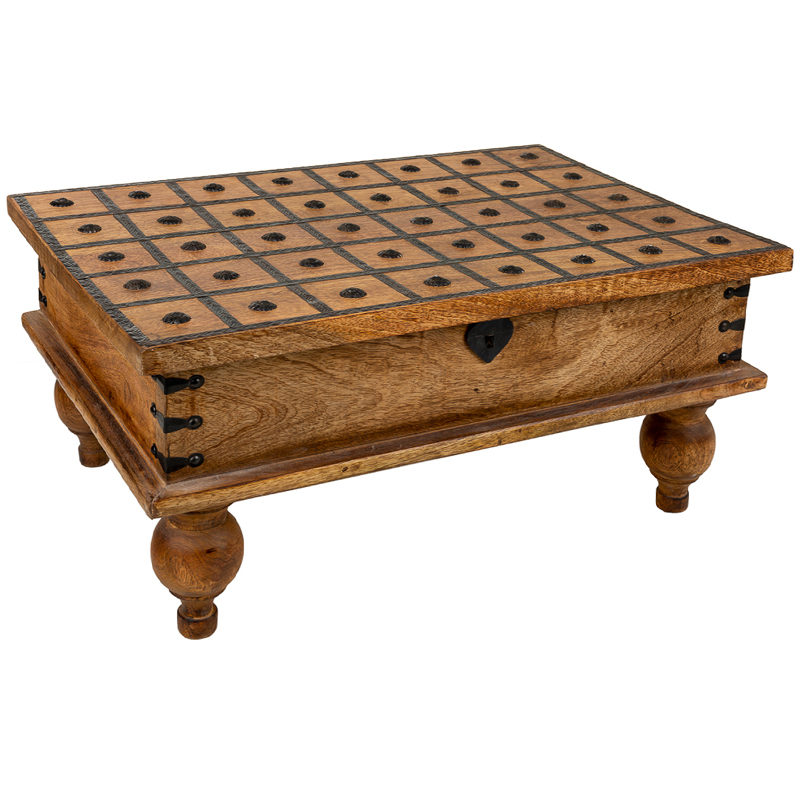 Деревянный кофейный стол Aiyla Coffee Table Коричневый Коричневый винтаж Деревянный кофейный стол Aiyla Coffee Table Коричневый Коричневый винтаж в Орле | Loft Concept