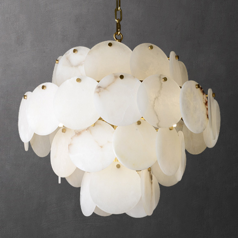 Люстра Letizia Marble Four Tiered Chandelier Латунь Белый Мрамор Bianco Люстра Letizia Marble Four Tiered Chandelier Латунь Белый Мрамор Bianco в Орле | Loft Concept