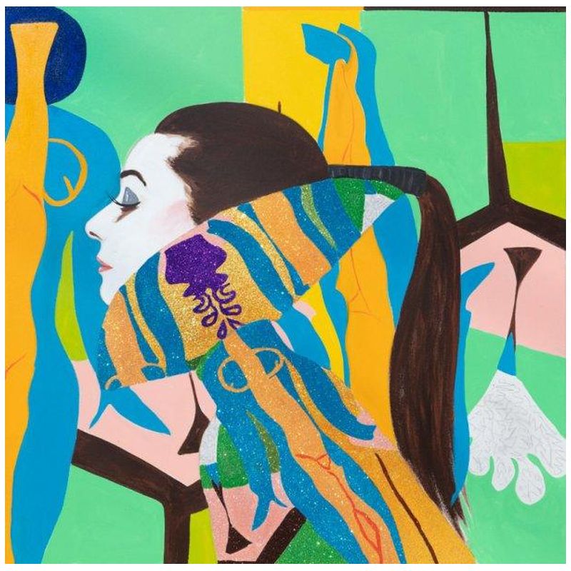 Картина She Dreamed of Matisse in Blue, Green, and Yellow Мульти Картина She Dreamed of Matisse in Blue, Green, and Yellow Мульти в Орле | Loft Concept