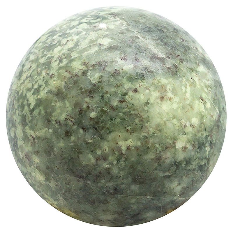 Шар декоративный из натурального камня Жадеит Natural Stone Spheres Зеленый Белый Серый Шар декоративный из натурального камня Жадеит Natural Stone Spheres Зеленый Белый Серый в Орле | Loft Concept