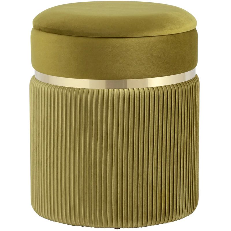 Пуф с ящиком оливковый Glossy Velor Оливковый Пуф с ящиком оливковый Glossy Velor Оливковый в Орле | Loft Concept