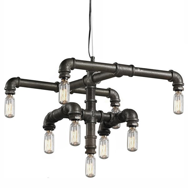 Люстра Water Pipe Connect T9 II Графит Люстра Water Pipe Connect T9 II Графит в Орле | Loft Concept