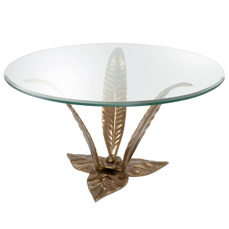 Кофейный стол Eichholtz Coffee Table Plantation Прозрачный Винтажная латунь Кофейный стол Eichholtz Coffee Table Plantation Прозрачный Винтажная латунь в Орле | Loft Concept